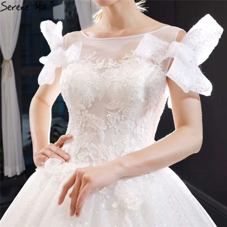 White Sleeveless Bow Vintage Sexy Wedding Dresses 2025 Handmade Wers Sparkle Princess Bridal Gowns Custom Made Chm66885