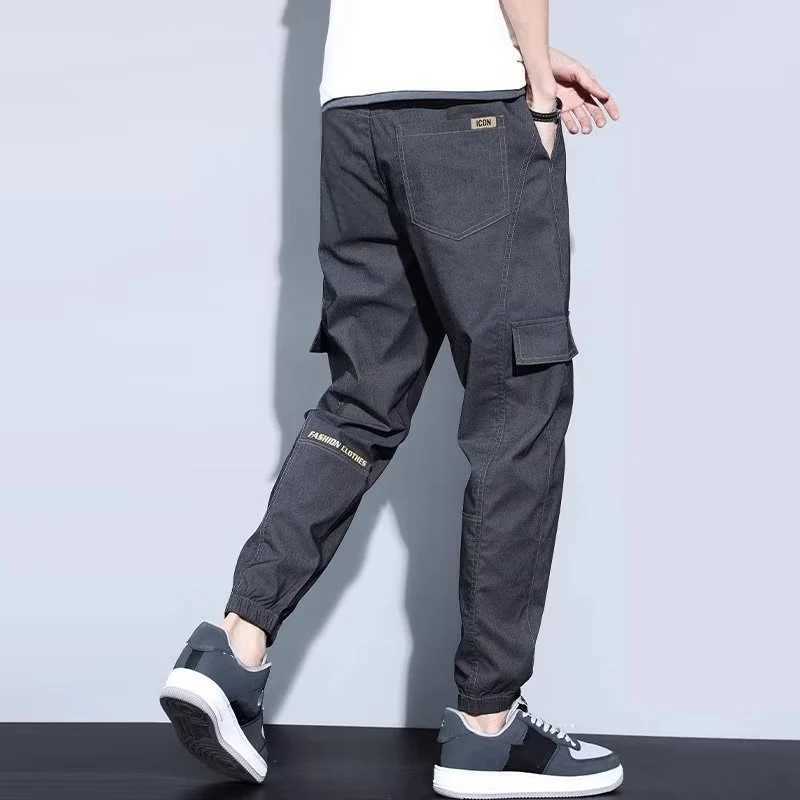 Mens Fashion ConciseOffice Harem Pants Holiday Party Plush Winter Cargo Trousers Classic Thicken Casual Pants Plus Size S-3XL LX241107