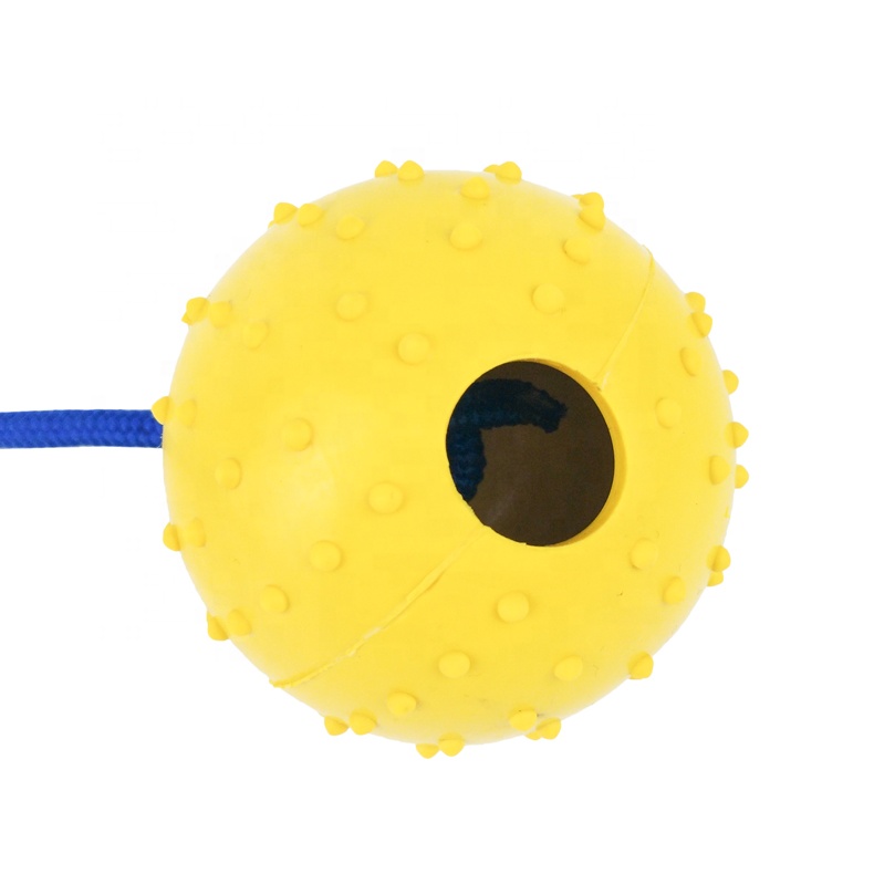 Pet Toys Ball Interactive Rubber Ball Dog Toy for Training Reward Toy Dog Chew Ball Tooth Clean Rope