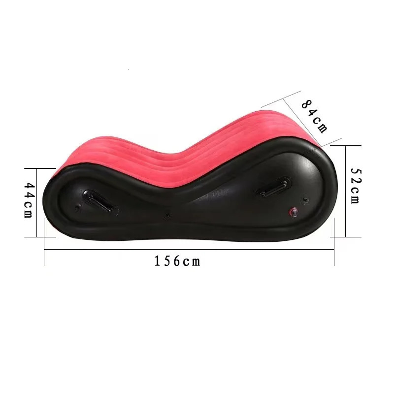 Red Inflatable Sex Sofa 440lb Load Carrying Capacity EP PVC Sex Furniture Air Cushion Furniture Chair For Couples Sex Toys 240401