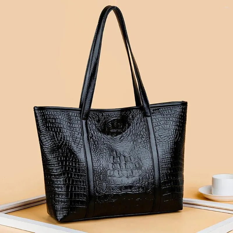 Handbags Skillful Manufacture Women Large Capacity Handbag Crocodile Leather Shoulder Bag Travel Shopping Tote
