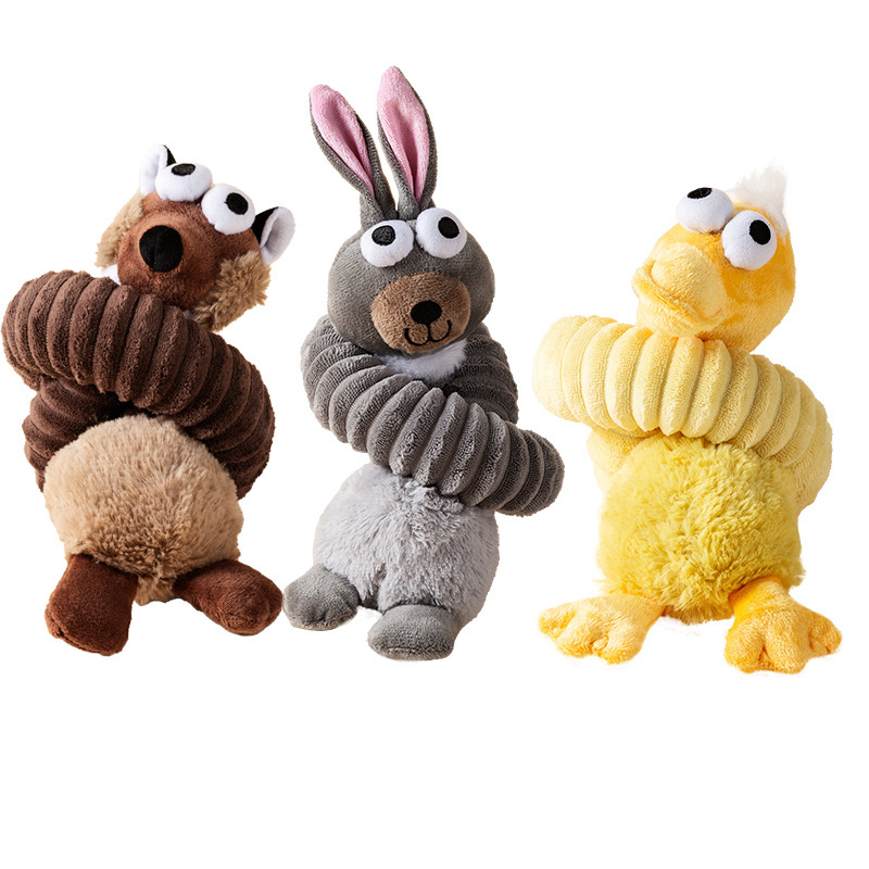 Funny Pet Toys For Dogs Plush Chewing Toy Teeth Grinding Interactive Chew Squeaky Dog Toys Pet Supplies