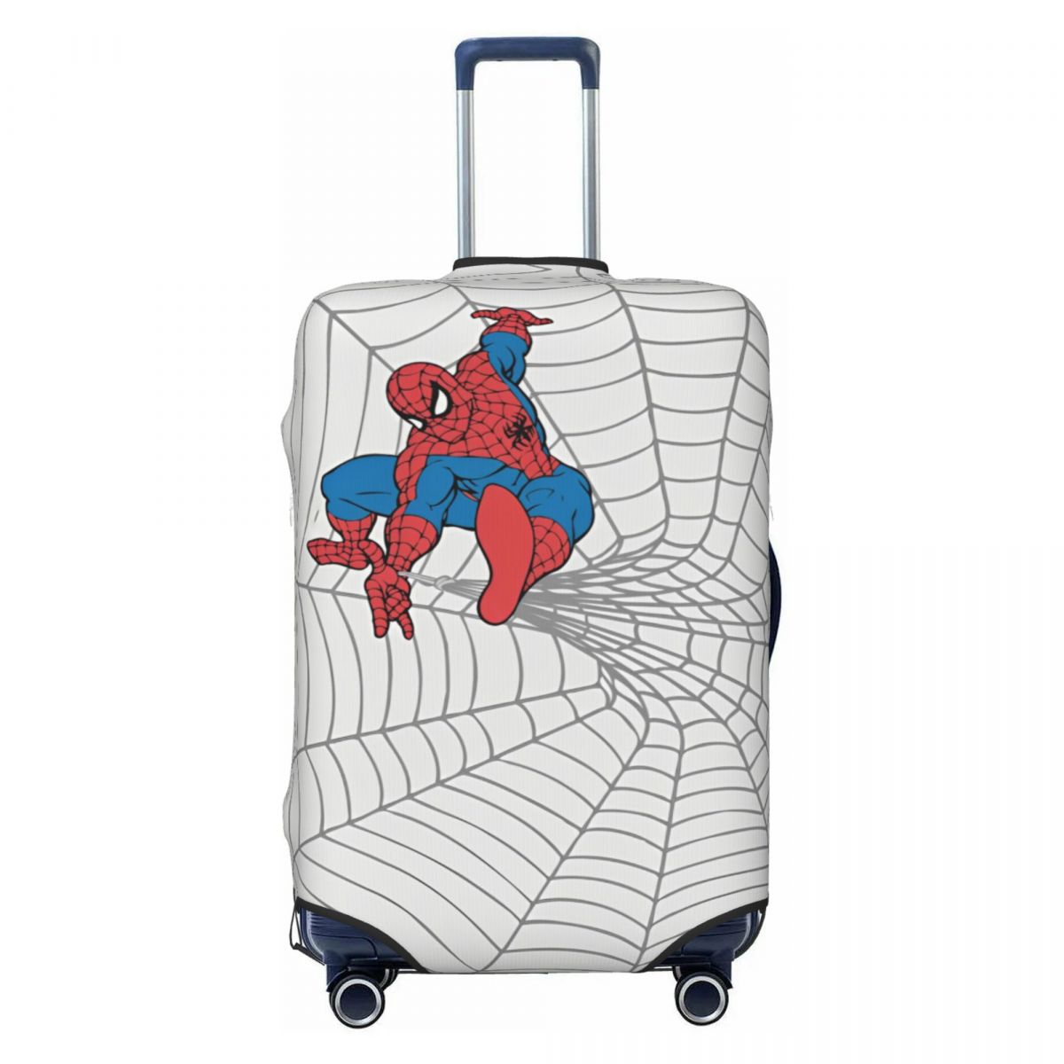 Spider Man In Center Of Web Suitcase Cover Vacation Strectch Luggage Supplies Travel Protector