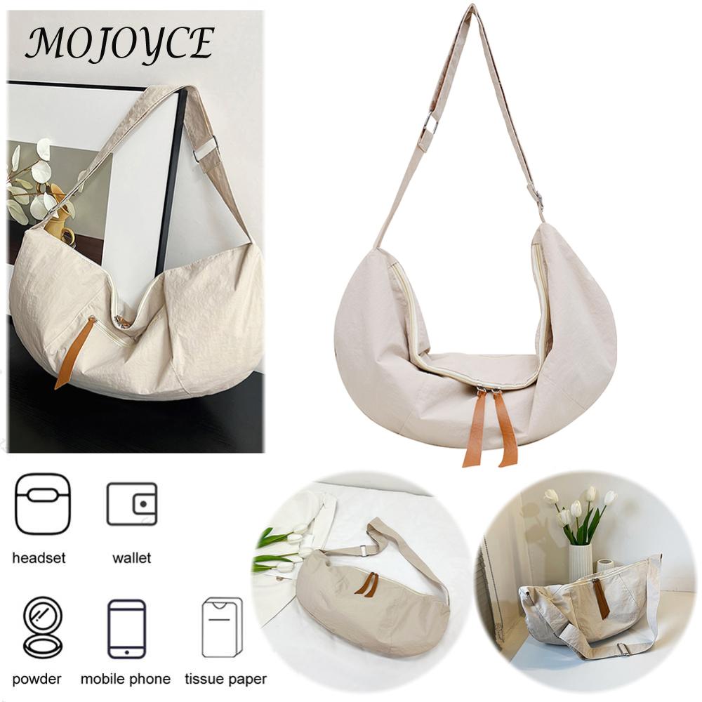 Women Dumpling Bag Trendy Crescent Bag Adjustable Strap Half Moon Bag Large Capacity Solid Color Shoulder Bag Trendy Satchel Bag