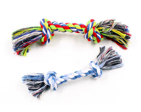 Eco Friendly Braided Knots Cotton Rope Dental Clean Pet Training Rope Dog Toy in Bulk Selling