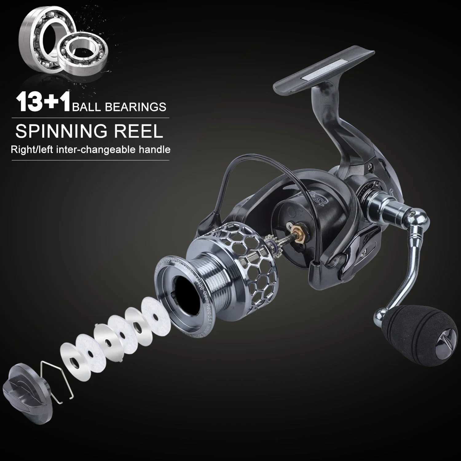 Sougayilang fishing rod and reel combination Tescopic fishing rod rotating reel maximum drag 20Kg for saltwater freshwater beach fishing W241108
