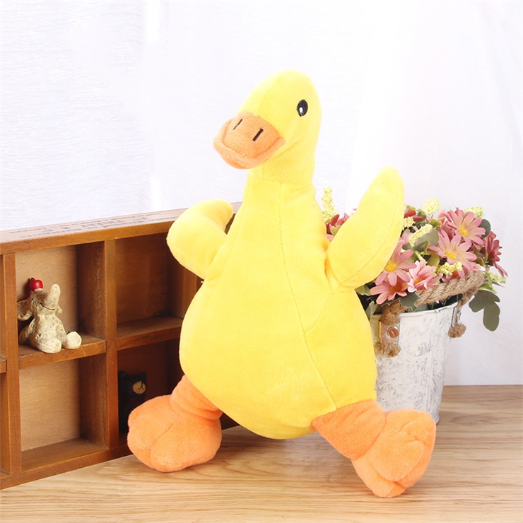 Wholesale Pet Molar Toy Rhubarb Duck Plush Sound Toy Dog Chew Toy