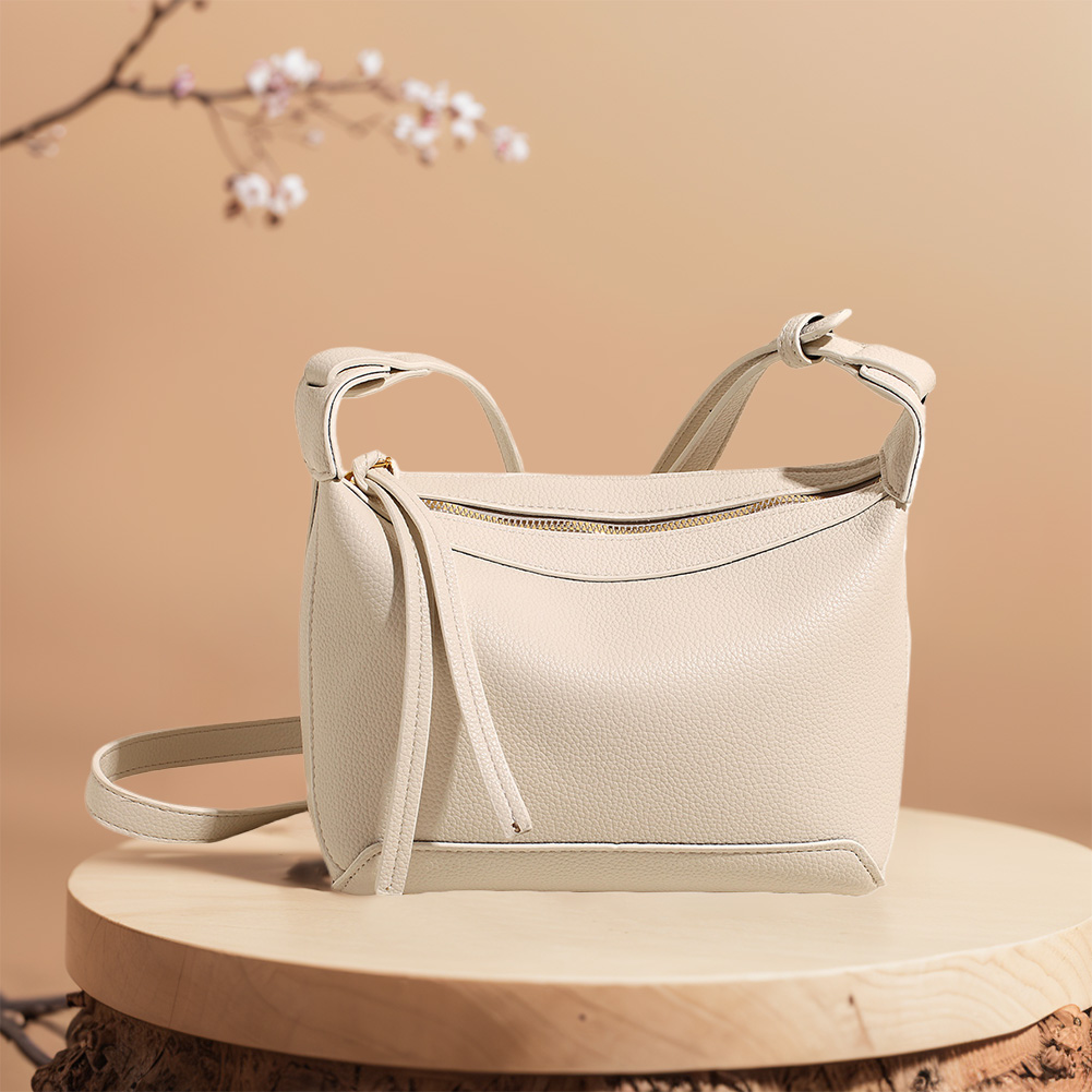 Women Shoulder Bag Adjustable Strap PU Leather Crossbody Bag Zipper Handbag Clutch Purse for Work Travel Shopping