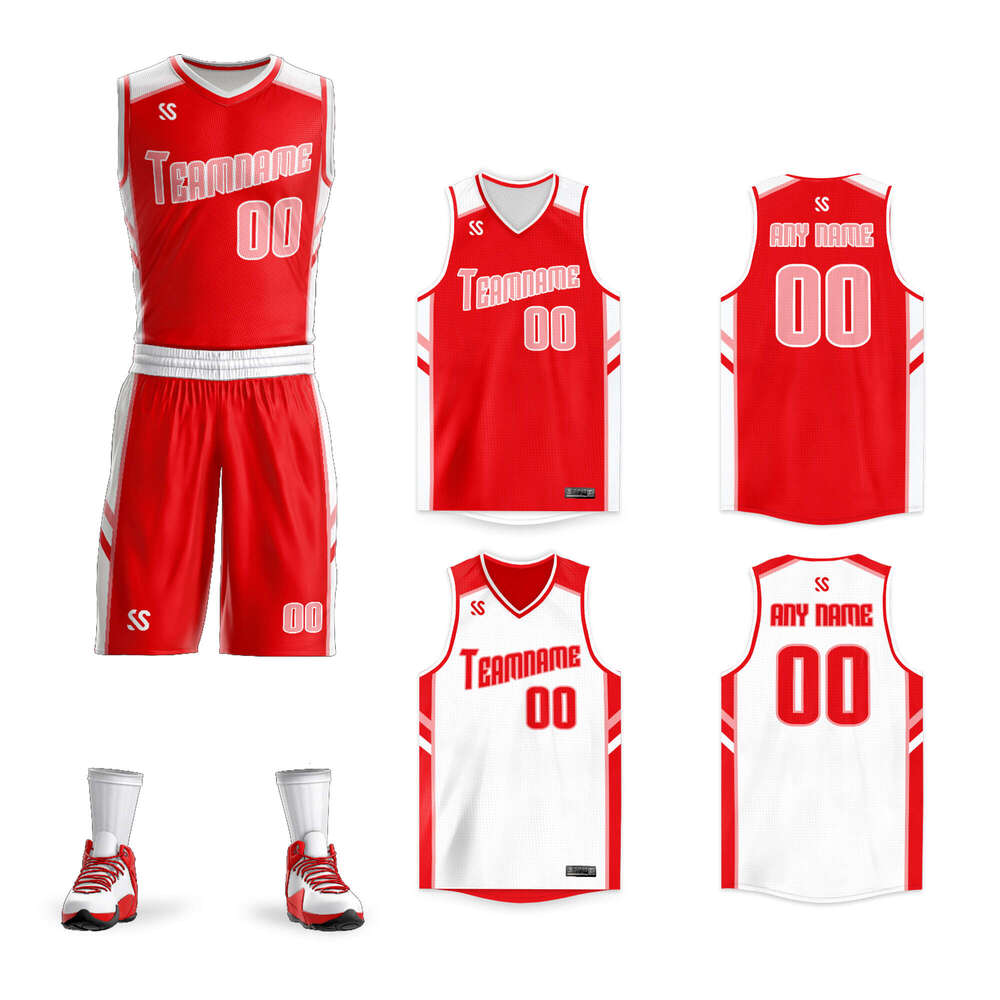 2025 Custom Reversible Jersey Sets Men/Youth Double-Sided Basketball Shirt Suit Print Sportwear Team Game Training Uniform