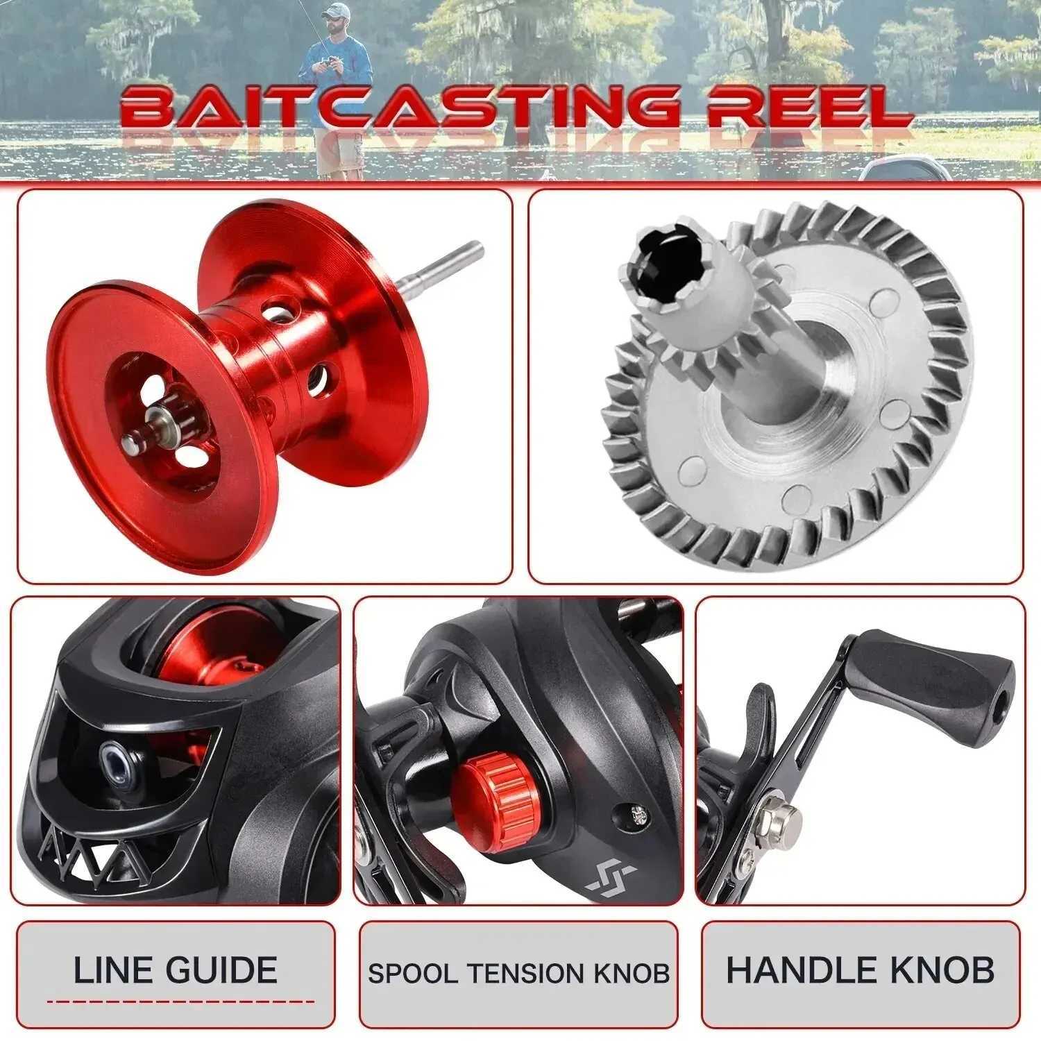 Sougayilang casting fishing rod reel set 1.8/2.1m Caen fiber casting fishing rod and reel with a maximum drag of 8kg equipped with low-frequency Parke