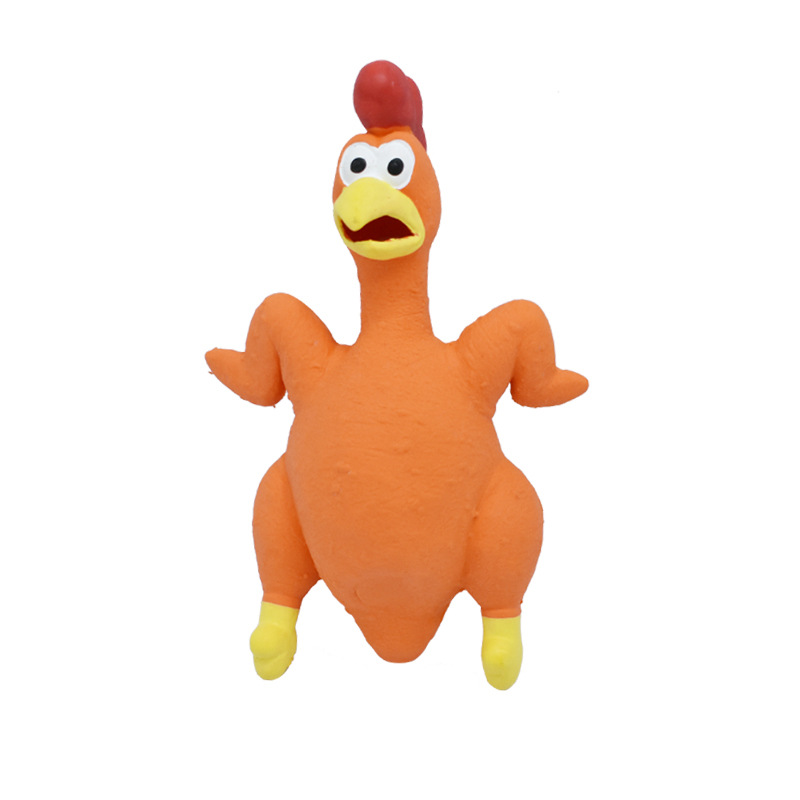 Rubber Squeak Toy for Dog Screaming Chicken Chew Bone Slipper Squeaky Ball Dog Toys Tooth Grinding & Training Pet Toy Supplies