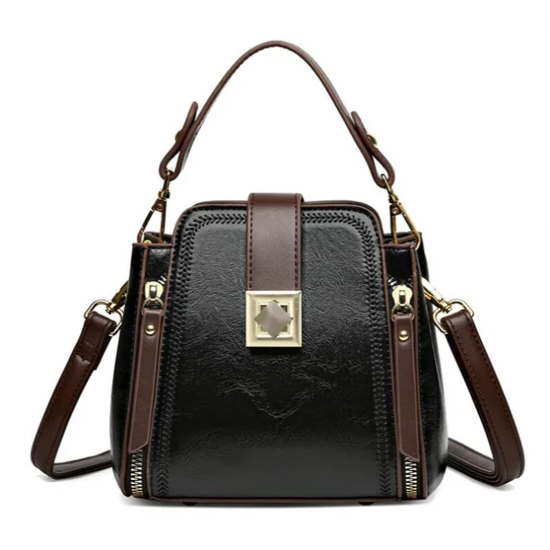 New 2024 High-end Leather Tote Large Capacity Women Bags Designer Bag Ladies Brand Shoulder Messenger Bolsas Feminina