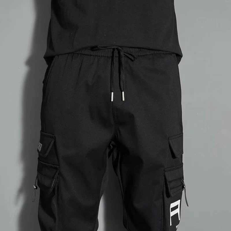 Men Trend Versatile Multi Pockets Cargo Pants Daily Fashion Sports Casual Trousers New Plush Thicken Winter Thermal Harem Pants LX241107