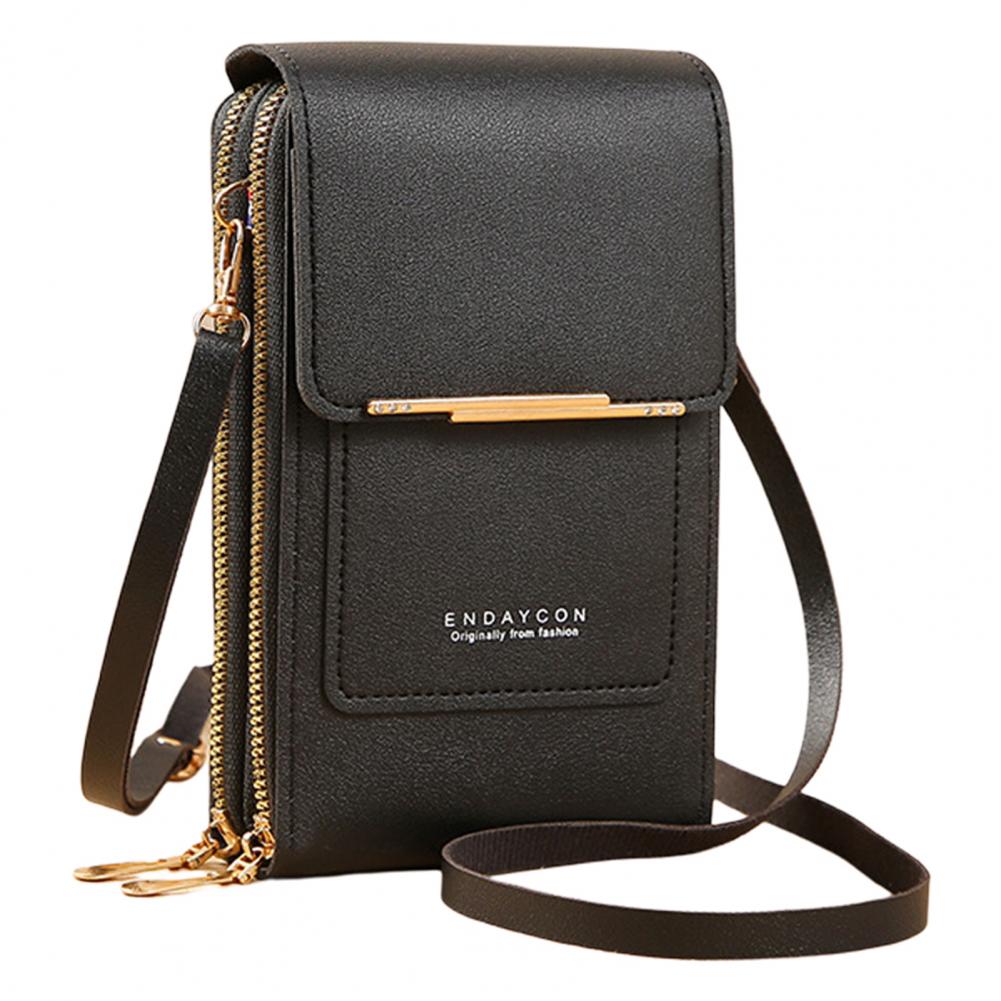 Women's Handbag Touch Screen Cell Phone Purse Shoulder Bag Female Cheap Small Wallet Soft Leather Crossbody Wallet Daily Use