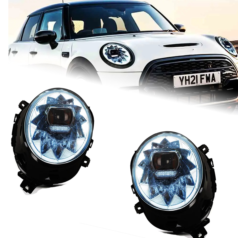 Head Lights for MINI F55 F56 20 14-20 21 Upgraded LED Bifocal Lens Day Running Turning Signal Head Lamps Assembly