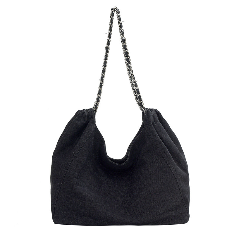 Fashion Denim Large-Capacity Women's 2024 New Versatile Casual Tote Student Class Shoulder Bag