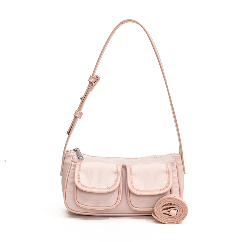 Women Underarm Bag Stylish Crossbody Bag Adjustable Strap Casual Satchel Bag Multi-pockets Oxford Shoulder Handbag Chic Hobo Bag