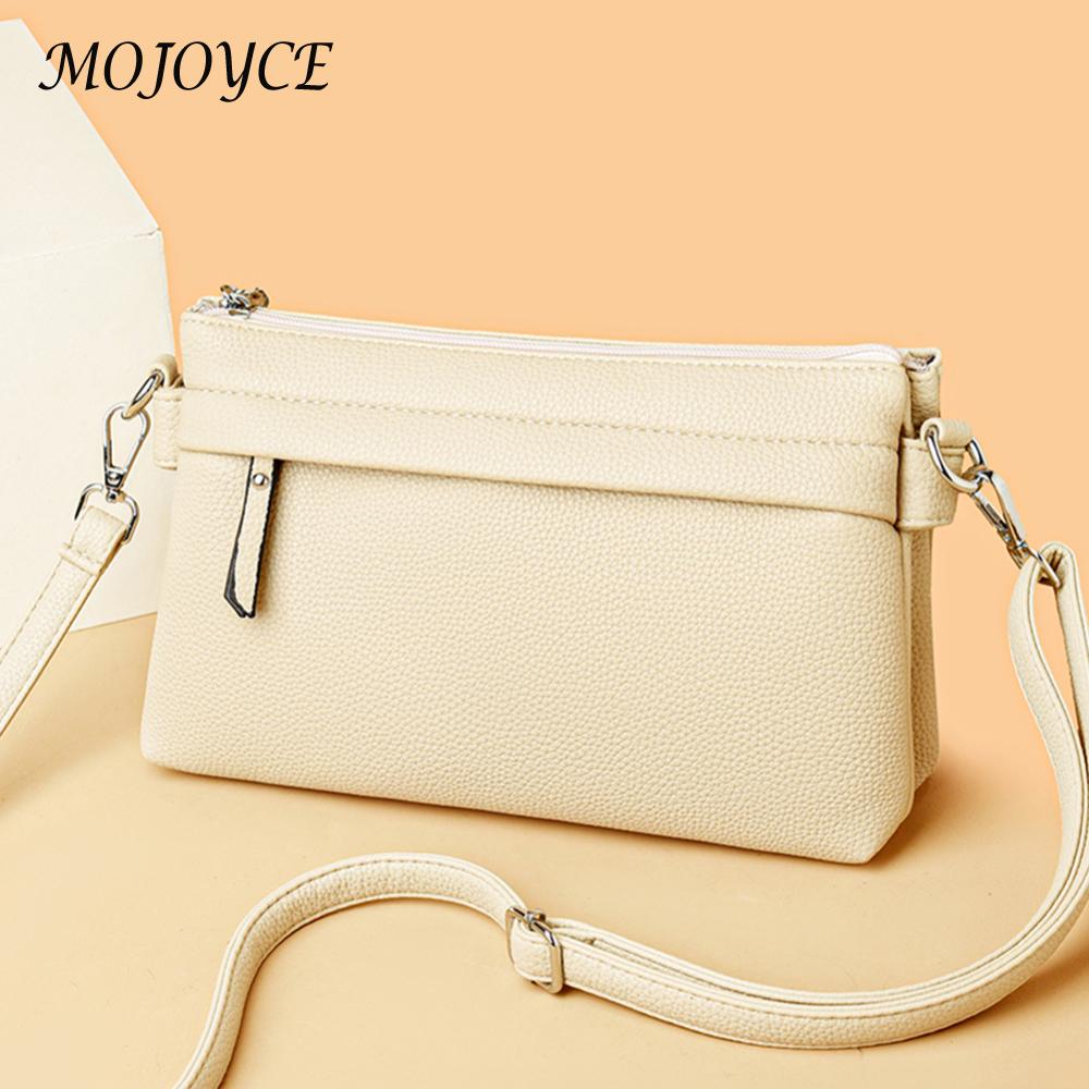Crossbody Bag for Women Multi Compartment Shoulder Bag PU Leather Wristlet Clutch Handbag for Work Travel