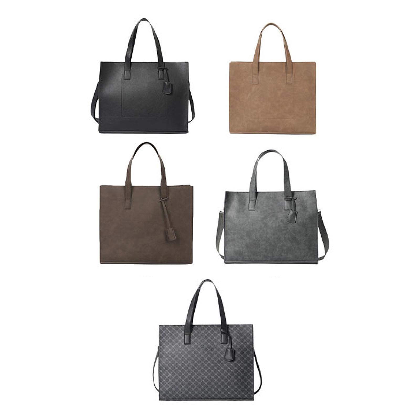 Mens Tote Bag for Women Men Casual Large Capacity Pouch Fashion Briefcase for Commuting Business Birthday Gift Shopping Party