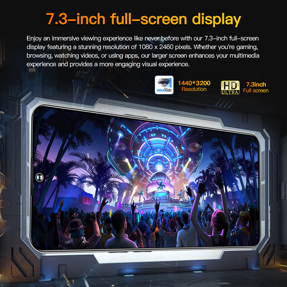 7.3-inch GT10PRO Unlocks NFC features 256GB 128GB touch screen USB Phone android Smartph