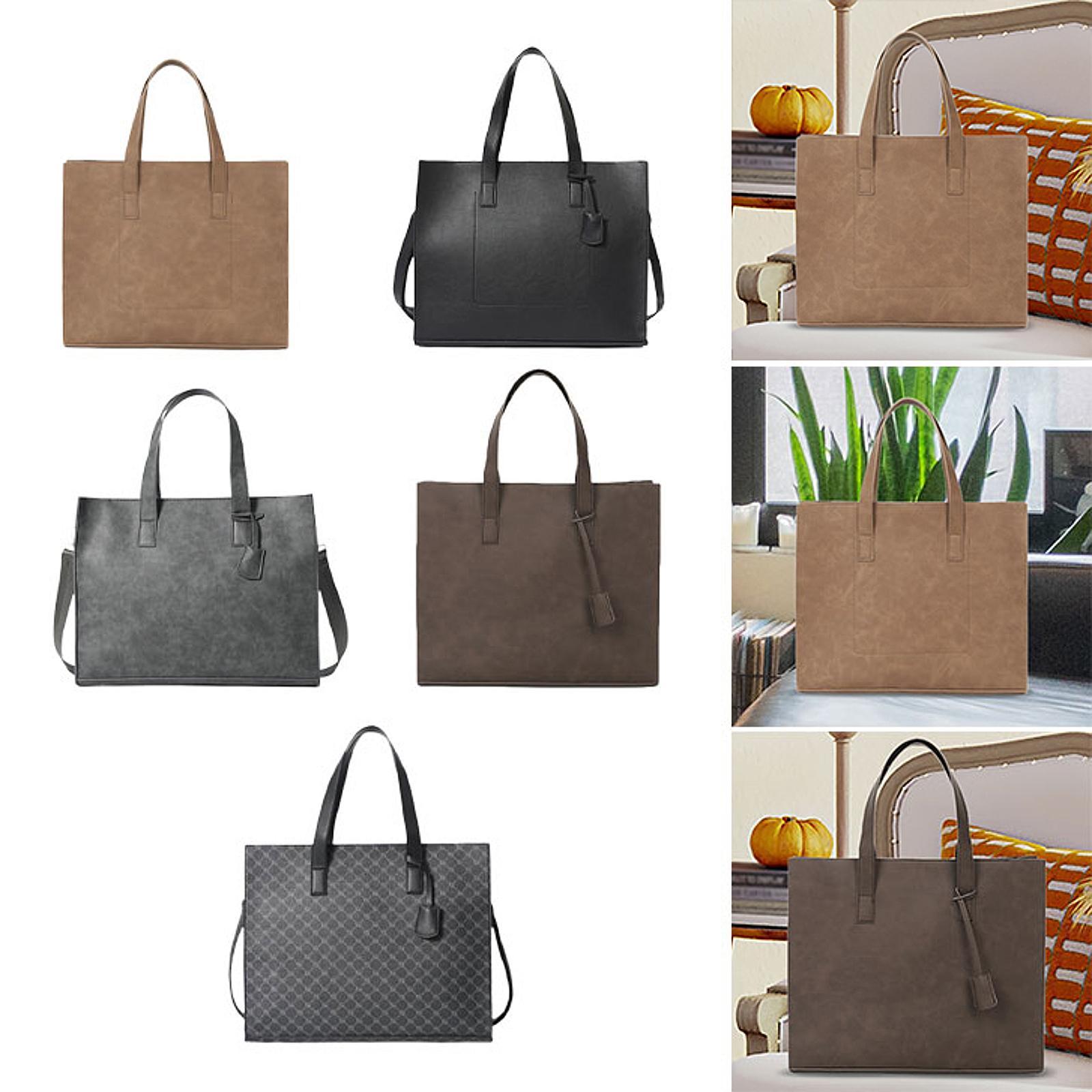 Mens Tote Bag for Women Men Casual Large Capacity Pouch Fashion Briefcase for Commuting Business Birthday Gift Shopping Party