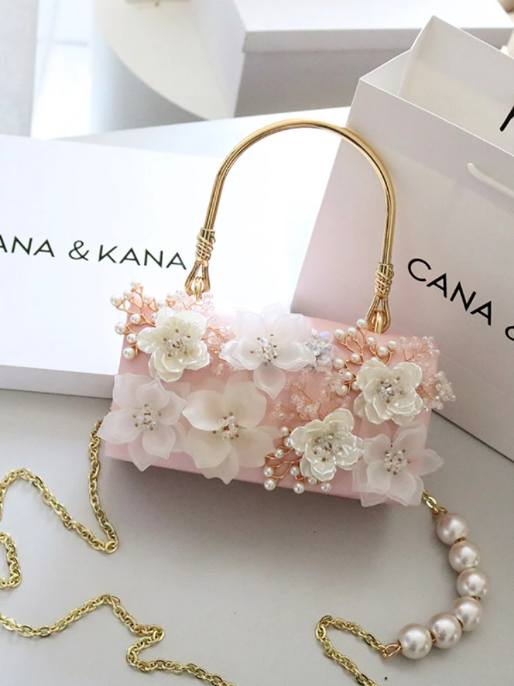 Heavy Industry Foreign Style Flower Casual Fashion Autumn New Trendy Women's Bag One Shoulder Portable Crossbody