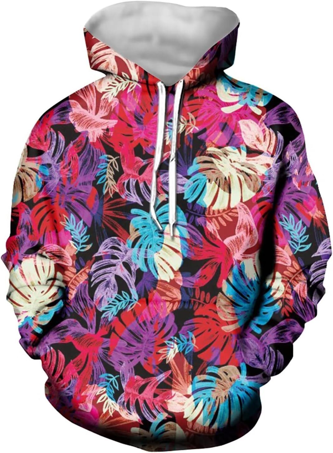 Hoodie for Mens Womens Colorful Butterfly Hoodie Sweatshirts for Men Women Unisex Long Sleeve Pullover Hooded Sweater Graphic Handsome pattern