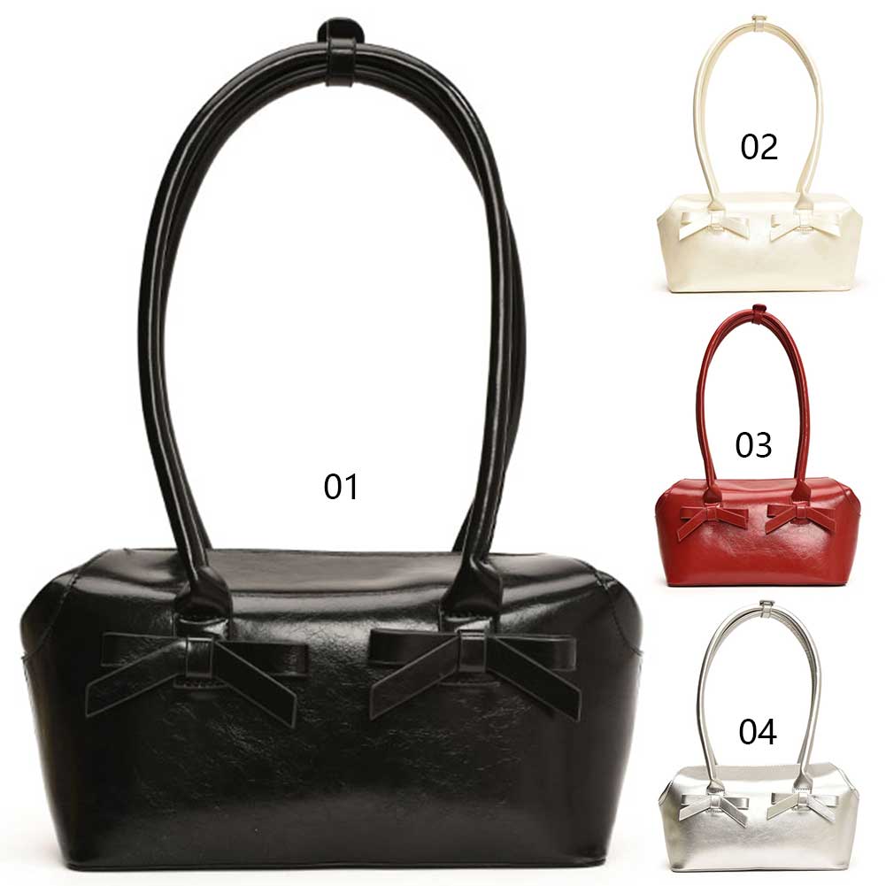Ladies Summer Shoulder Bag Solid PU Leather Top Handle Bag Trendy Handbag for Shopping Party Travel