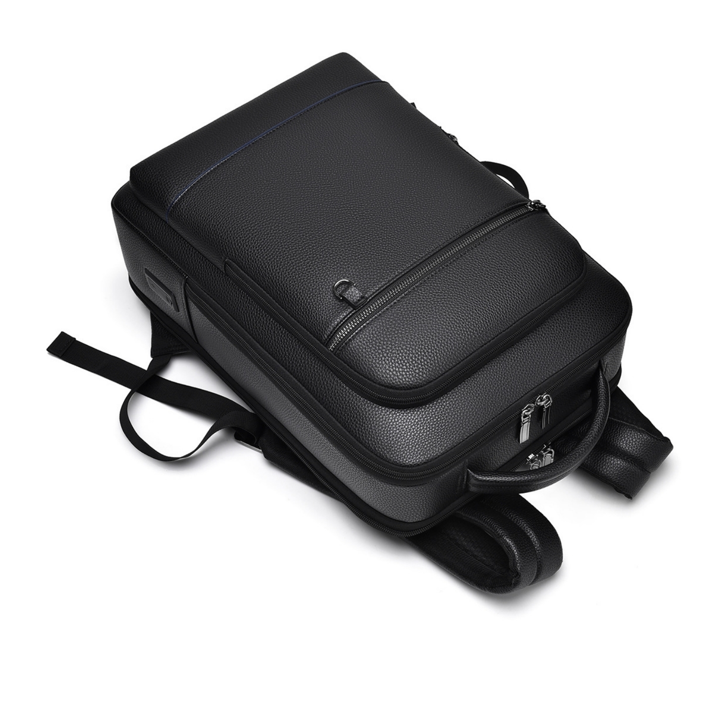 New Trendy Quality PU 15.6 Computer Bag Men's Backpack Multi-compartment Travel Bagpack Business Backbag Mochila School Bag 2025
