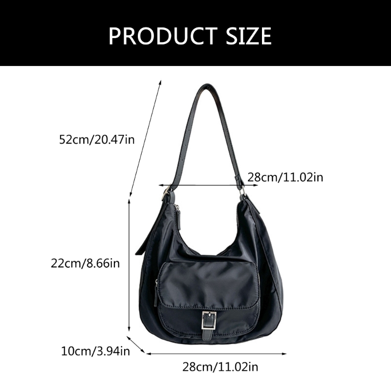 Modern Nylon Shoulder Bag with Nylon Crossbody Purse for Active Lifestyle Dropship