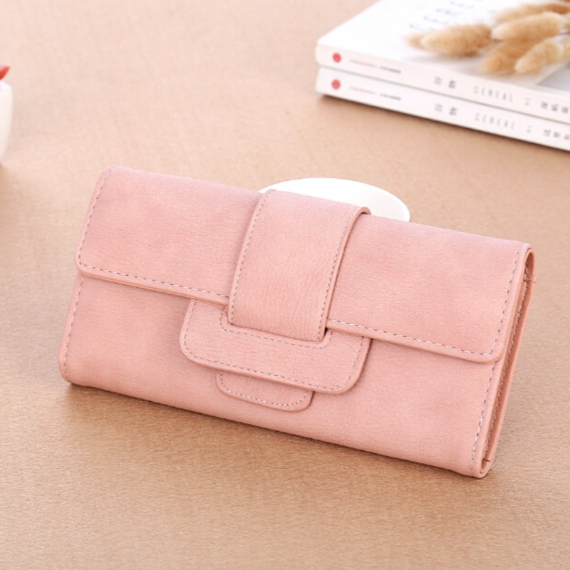 Multifunctional Handbag for Women Ladies Leather Wallet Long Flap High-end Luxury Long Purse Buckle Leather Wallets Card Holder