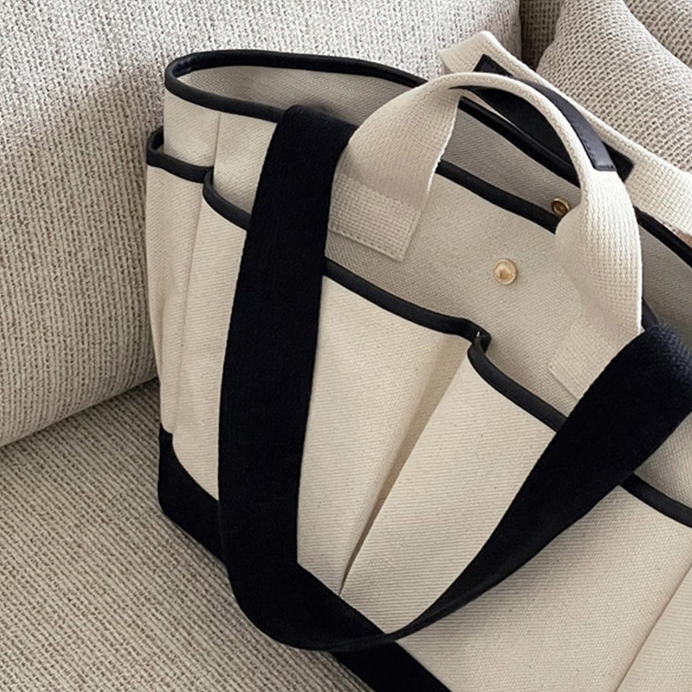Women Top-handle Bags Contrast Color Ladies Tote Handbag Fashion Casual Large Capacity Leisure Multifunctional Storage Mommy Bag