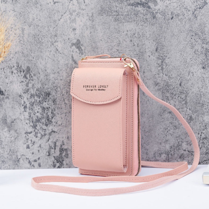 Female fashion mini satchel new mobile phone bag is easy to travel with students multi-card location wallet card bag