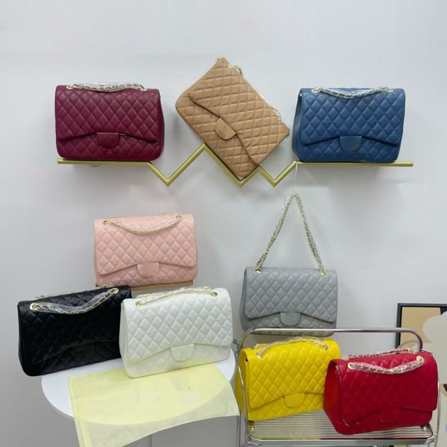 Designer senior sense classic women's bag small fragrant caviar daily wear with diamond check embroidery line shoulder bag fashion everything diagonal bag