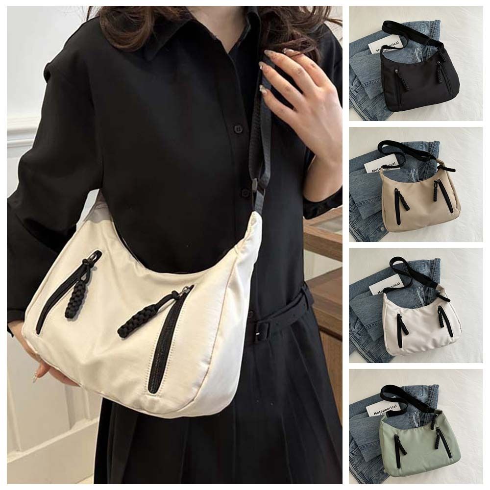 Unique Underarm Solid Color Crossbody Bag Mini Portable Dumplings Shoulder Bag Luxury Korean Style Fashion Handbag Girls