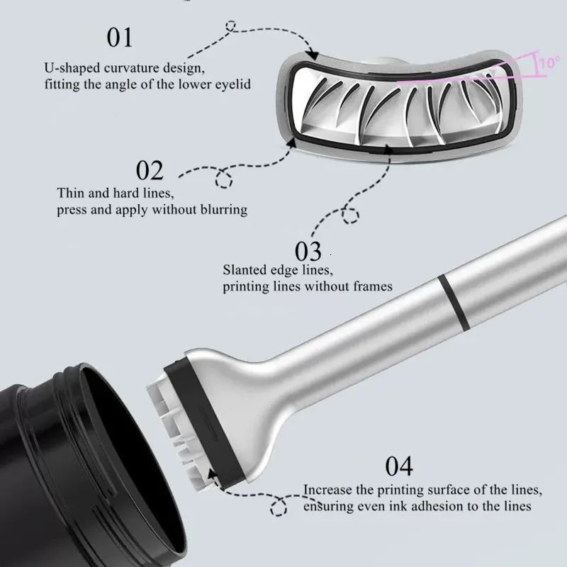 DEZONE liquid eyeliner DIY lower eyelash extension stamp eyelash seal waterproof silicone makeup tool convenient for beginners 241107