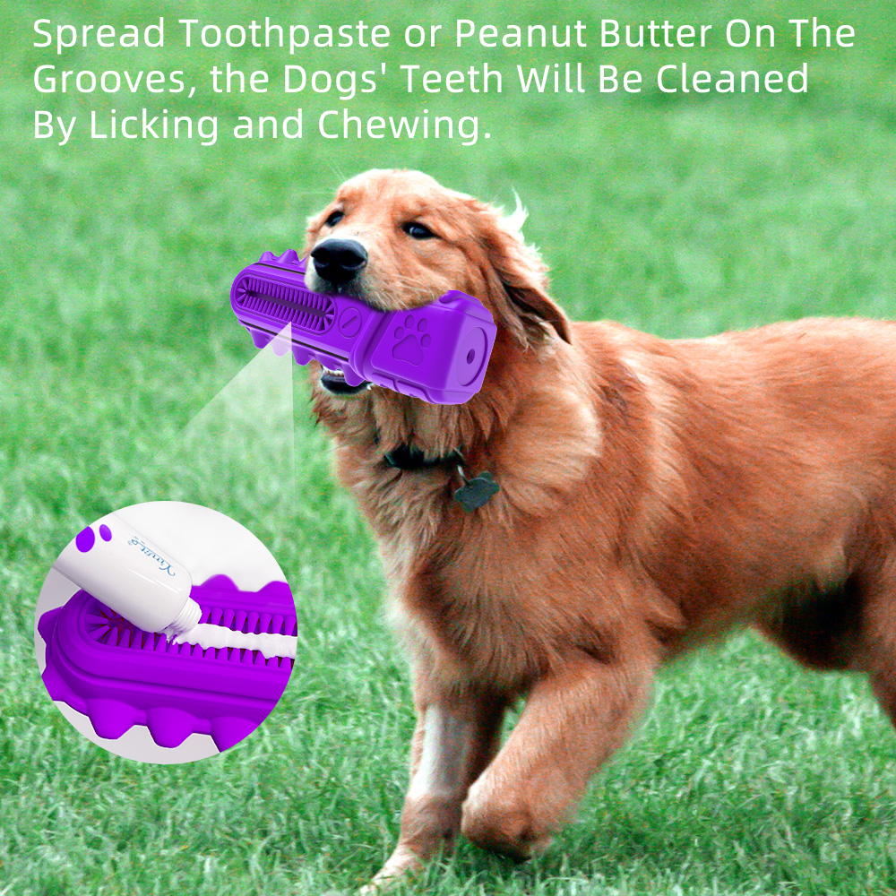 Kinyu Pet Supplies Original Factory 2023 Dropshipping Product Purple Saw Shape Dog Teeth Cleaning Squeaky Durable Chew Dog Toy
