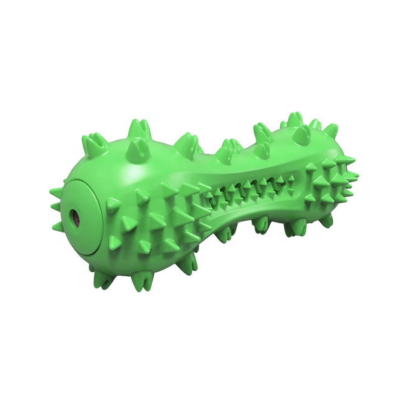 High Quality Squeaky Dog Chew Toy Natural Rubber Dog Toothbrush Toys, Durable Dental Care Teeth Cleaning Toys