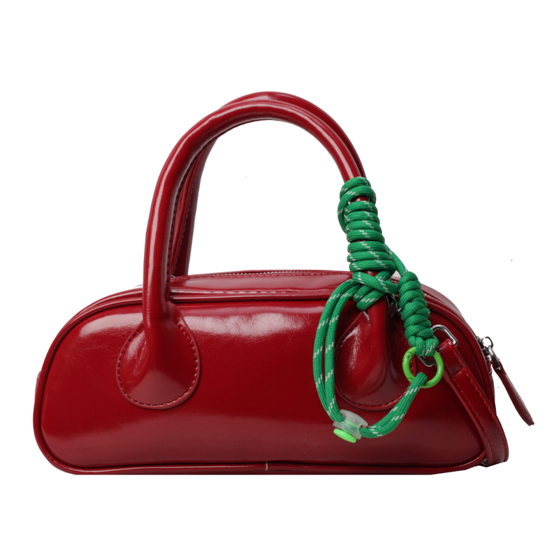 Niche Design Shoulder Purse PU Leather Messengers Bag Barrel Bag Casual Shopping Bag for Women Girls