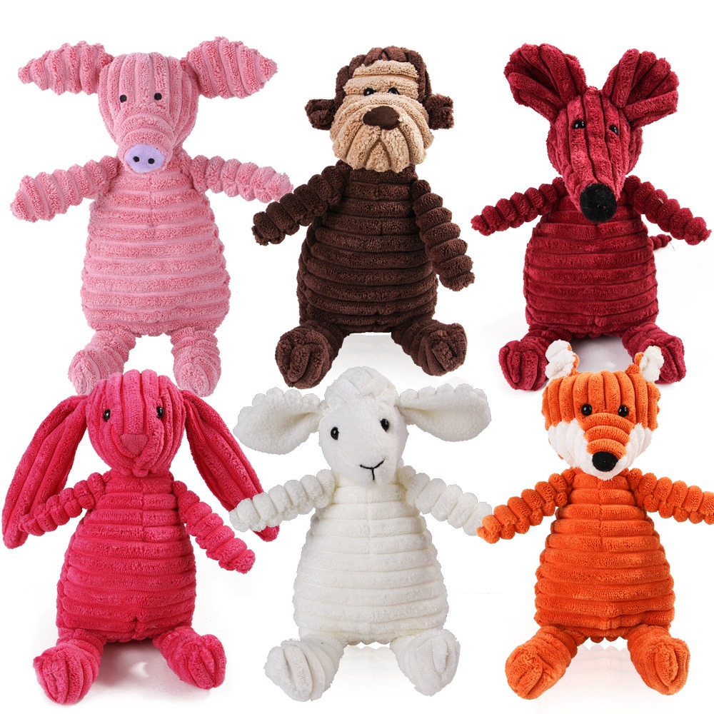 Manufacturer Wholesale Eco Friendly Durable Pet Chew Toys Plush Squeaky Dog Toys