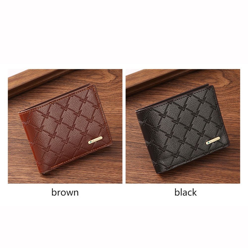 Fashion Multi-position 2 Fold Purse Retro Thin Men's Long Wallet Contracted Ultralight Male Leather Purse Male