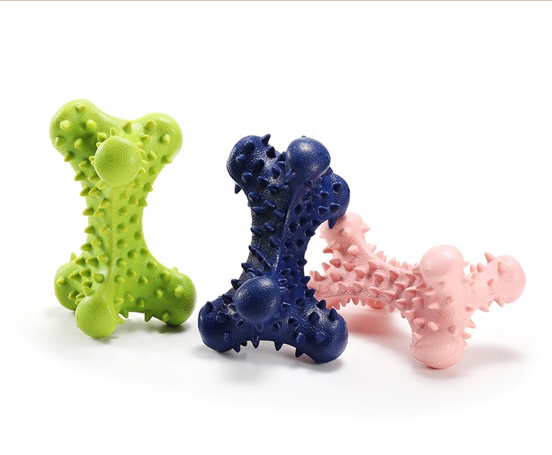 Amazon Hot Selling drop shipping Pet Toys Molar Spike Dog Bone Toys Pet Dog Chew Toys