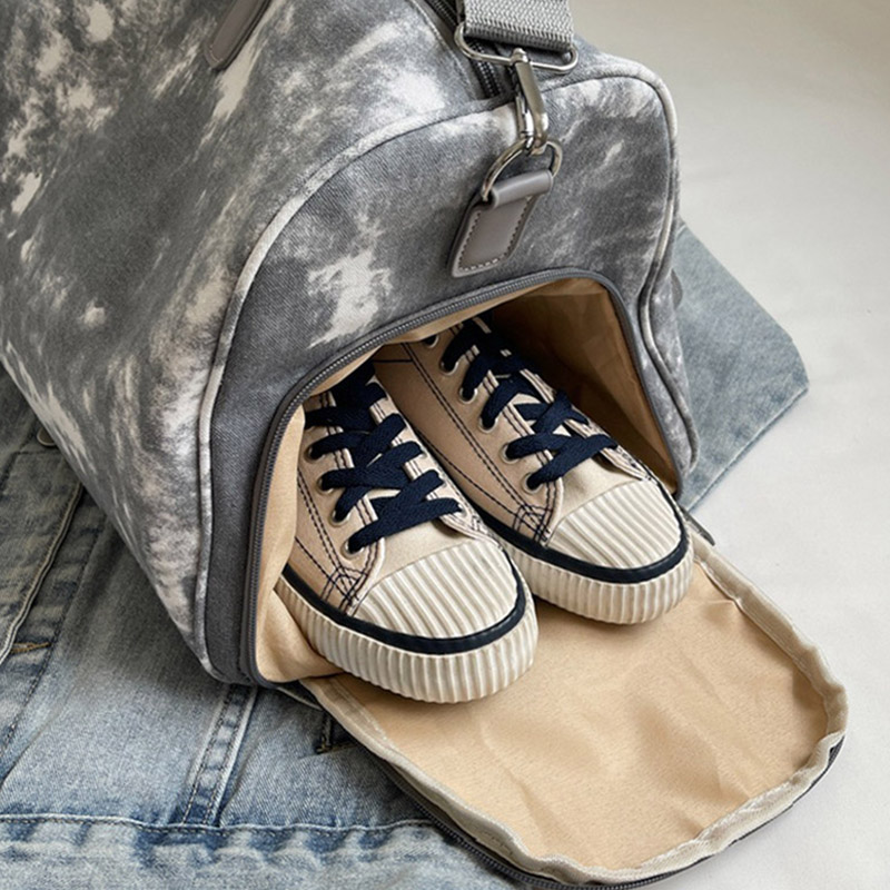 Fashion Sports Handbag Large Capacity PU Short Travel Bag Casual Men's Bag Women's Duffel Bag Luggage Gym Fitness XA37CC