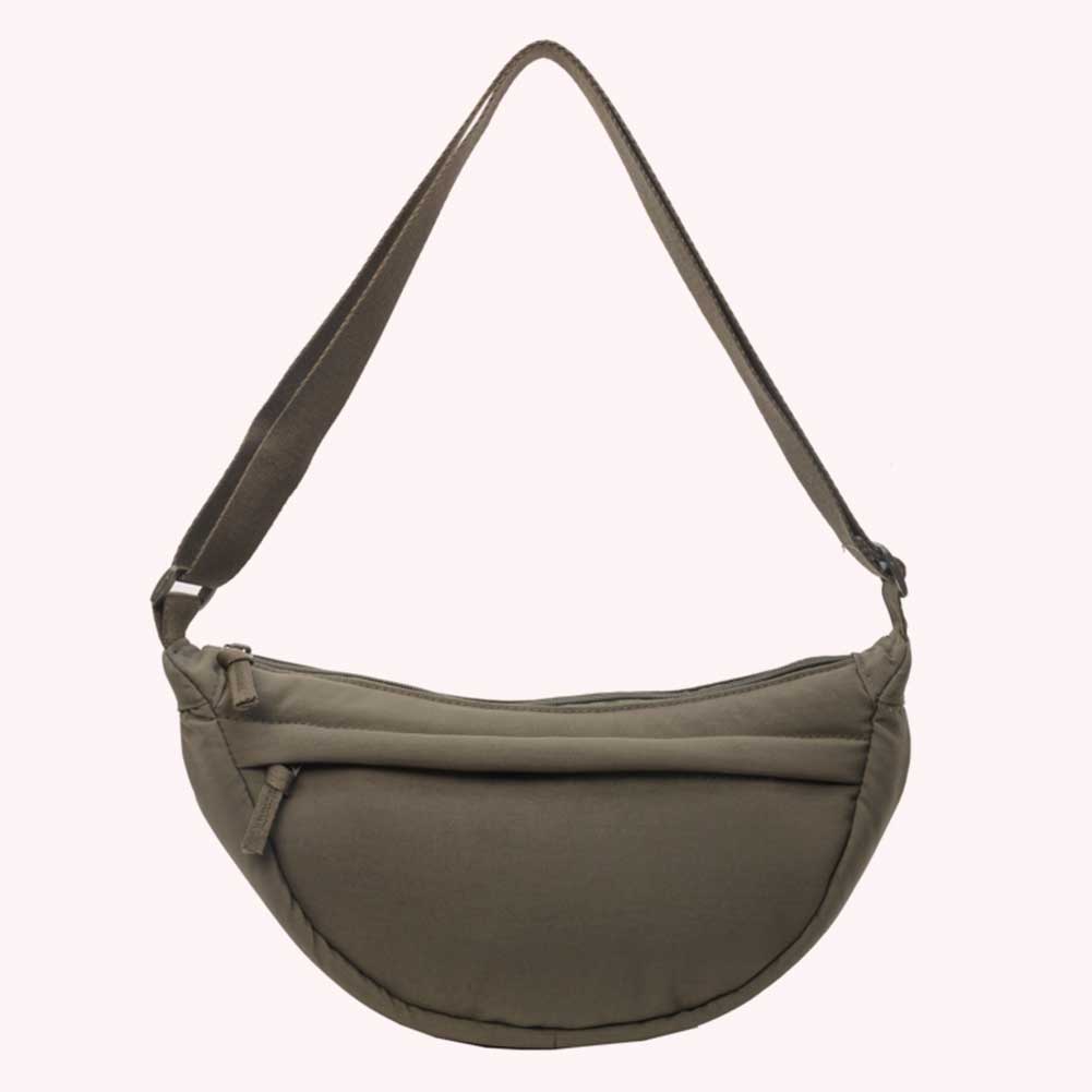 Women Dumpling Bag Crososbody Bag Fashion Crescent Bag Shopping Bag Half Moon Shape Bag for Daily Office Use Solid Color Handbag