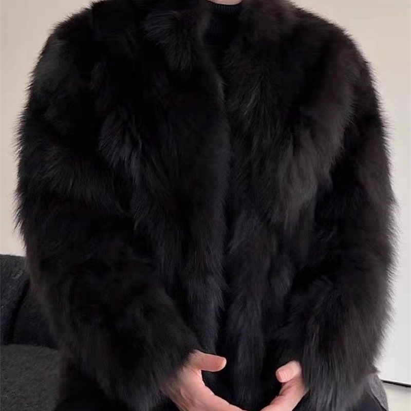 Fur Thickened Men Faux Coat Male Warm Overcoat Long Sleeve Winter Jacket Fluffy Plush Coats