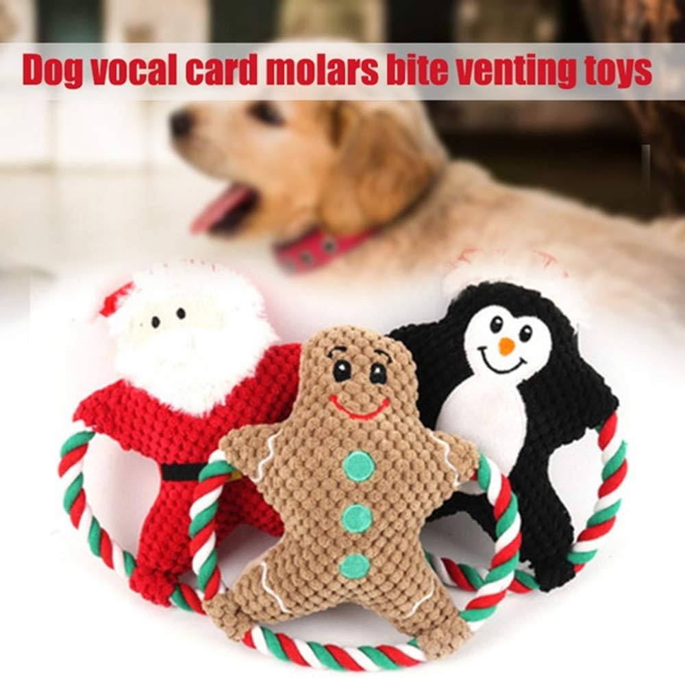 Pet Plush Toy Throw Pet Dog Training Toys Vent Christmas Gift Chew Stuff Dog Chew Toy for Puppy Cat Dog Products