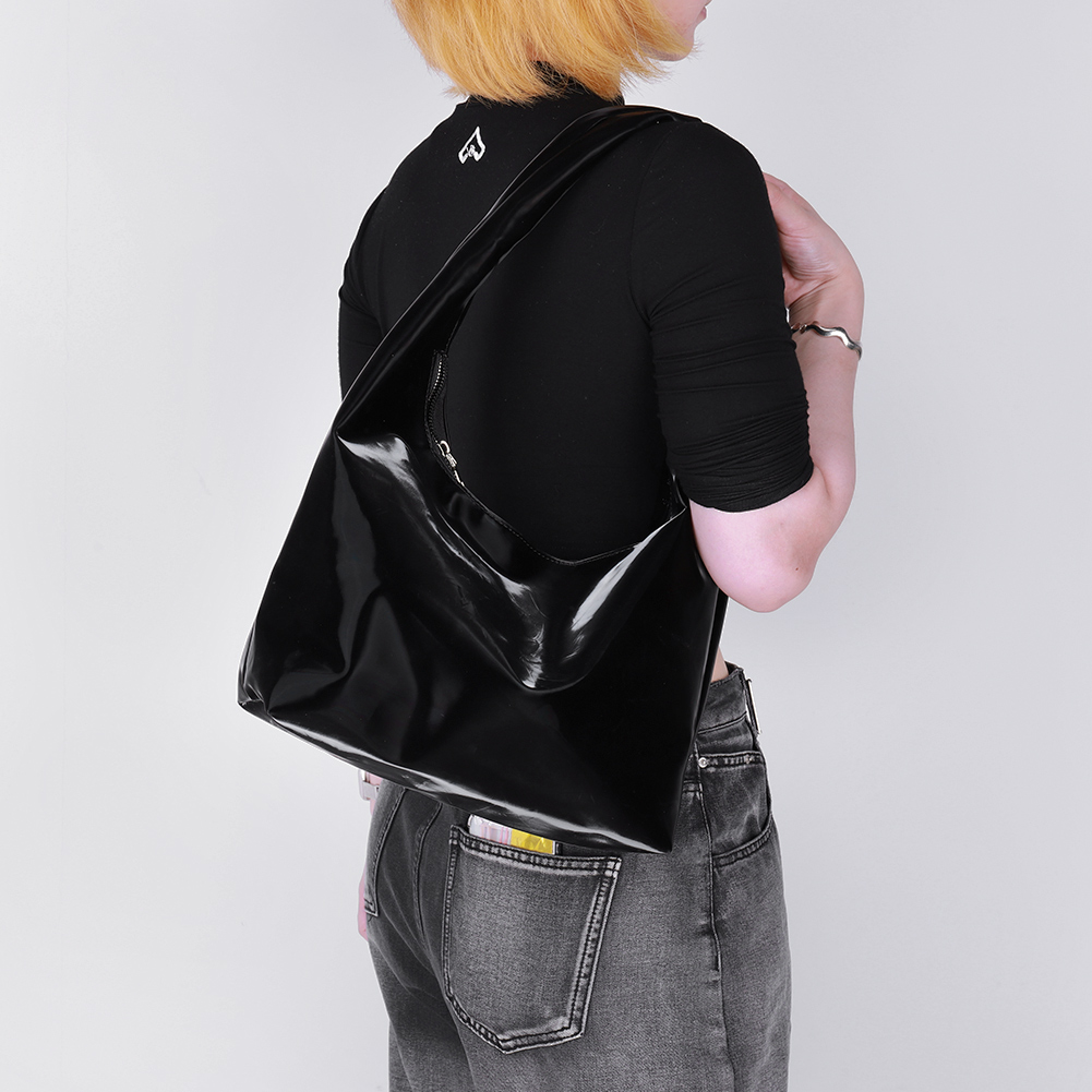 PU Leather Shoulder Bag Solid Color Trendy Crossbody Bag Large Capacity Everyday Purse Hobo Bag for Women