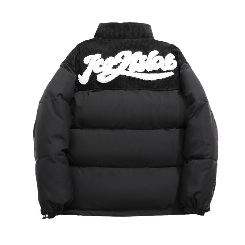 Solid color 2025 corduroy down winter new loose jacket, thick cotton jacket