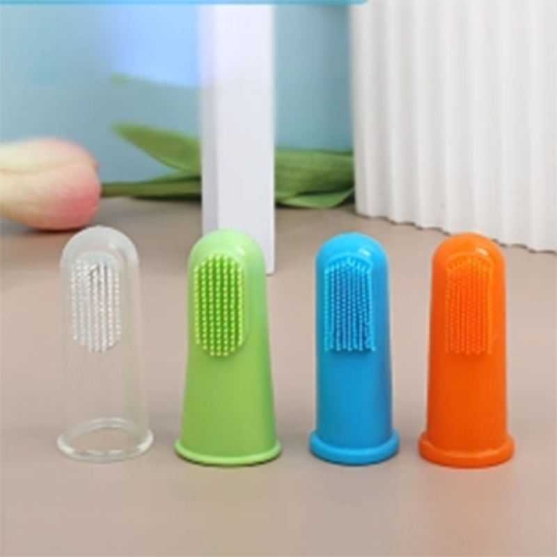 Easy-Grip Pet Finger Brush - Durable Tooth Scrubber for Cats & Dogs