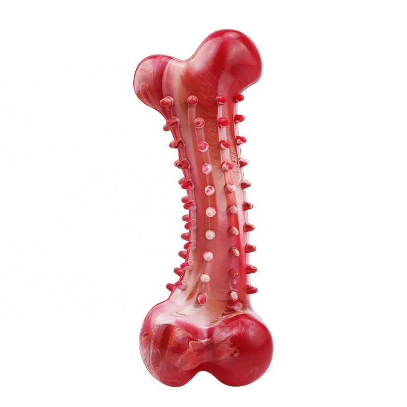 drop shipping natural rubber pet dog toy interactive dog outdoor toy cleaning teeth dog chew bone toy